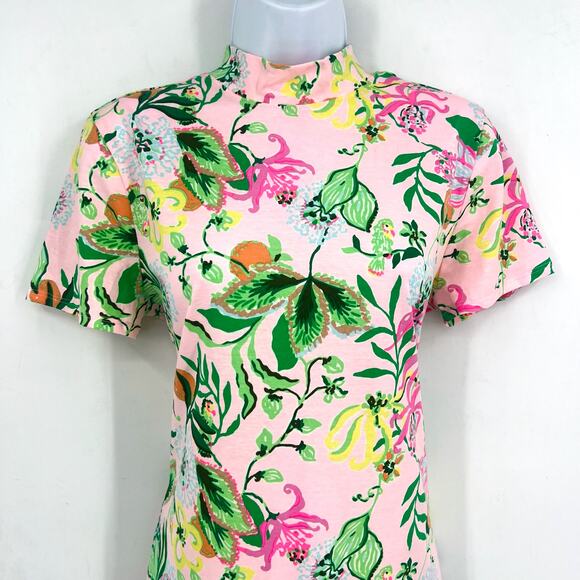 LILLY PULITZER Halle Short Sleeve Dress Medium Via Amore Spritzer Tropical NWOT - Picture 6 of 13